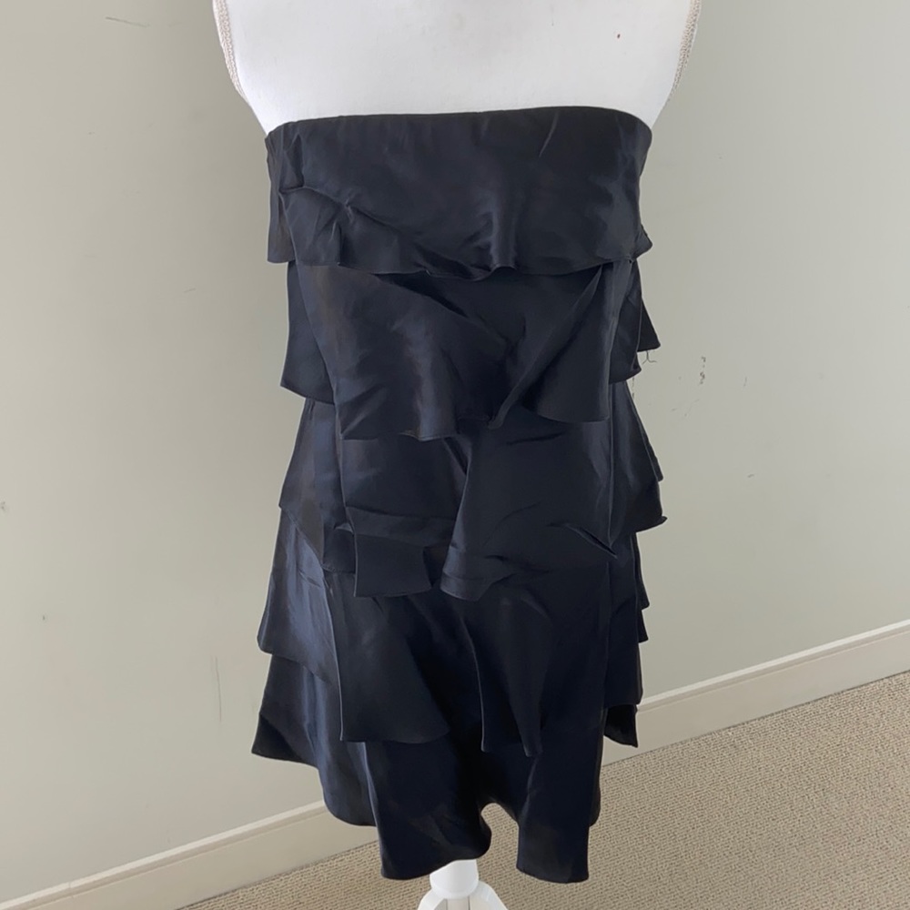 Alberto Makali Tiered Silk Mini Dress